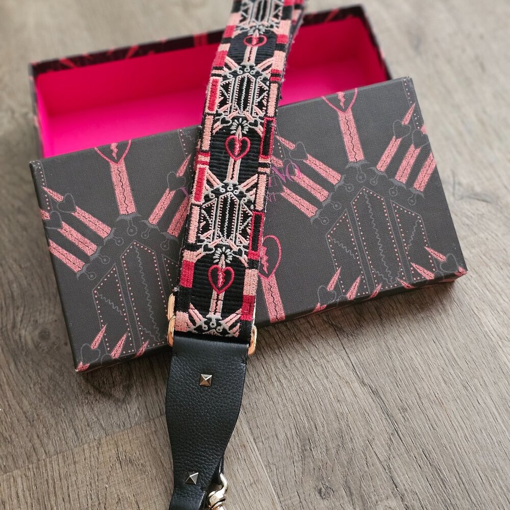 Valentino Navy Rockstud Handbag and Guitar Strap